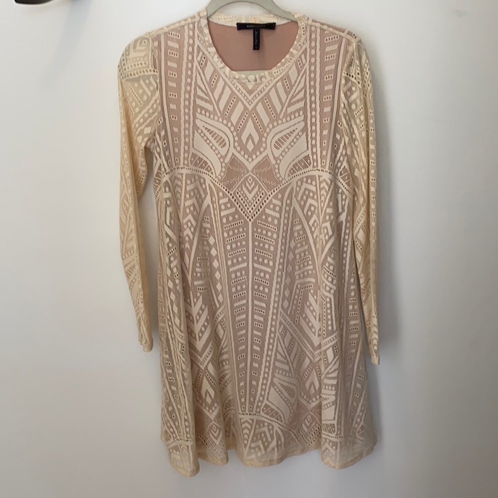 Beautiful cream BCBG Maternity dress